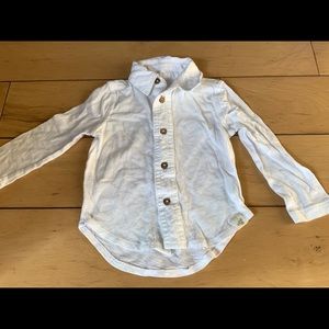 Burts Bees Baby white button down shirt